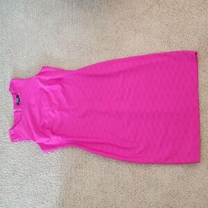 Chaps Hot Pink Bodycon Sleeveless Size 8 Dress